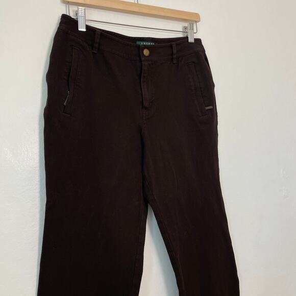 Lauren Ralph Lauren – Y2K Brown Straight Leg Denim Jean Pants - Picture 2 of 7